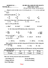 Đề Kiểm Tra Cuối Học Kỳ 1 Toán Lớp 5 Cánh Diều 2025-2026 Có Đáp Án