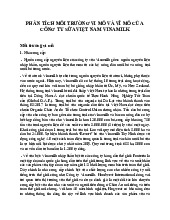 Phân Tích Môi Trường Vi Mô và Vĩ Mô Công Ty Sữa Vinamilk - MKT101