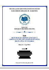 Phân Tích Quy Trình Vận Hành và Chuỗi Cung Ứng Vinamilk | Quản trị chuỗi cung ứng | Đại học Kinh Tế Thành phố Hồ Chí Minh