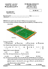 Đề cuối học kỳ 1 Toán 12 năm 2024 – 2025 trường THPT Nguyễn Du – BR VT