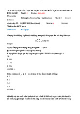 Đề thi toán ứng dụng-Trường đại học Văn Lang