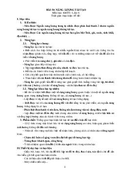 Giáo án Khoa học tự nhiên 6 sách Kết nối tri thức với cuộc sống Bài 50