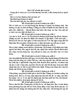 Viết 3 - 4 câu kể về một giờ ra chơi ở trường em | Tập làm văn lớp 2 | Kết nối tri thức