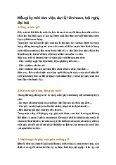 Mẫu giấy mời làm việc, dự lễ, liên hoan, hội nghị, đại hội