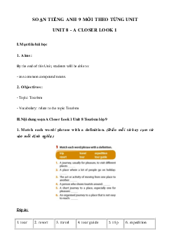 Tiếng Anh 9 Unit 8 A Closer Look 1