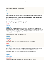 Câu hỏi trắc nghiệm - Hà Nội học | Trường Đại học Hà Nội