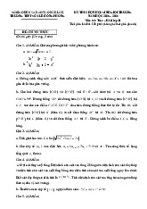 Đề thi chọn HSG Toán 11 năm 2025 – 2026 trường THPT Lê Hồng Phong 1 – Đắk Lắk