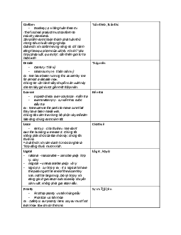 Từ vựng ôn tập học phần Tiếng anh cơ bản