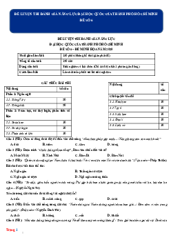 Đề luyện thi năng lực 2022 ĐH QG TPHCM - đề 6 (có đáp án)