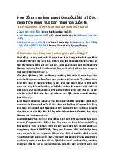 Hợp đồng mua bán hàng hóa quốc tế là gì? Đặc điểm hợp đồng mua bán hàng hóa quốc tế