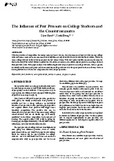 The Influence of Peer Pressure on College Students and the Countermeasures