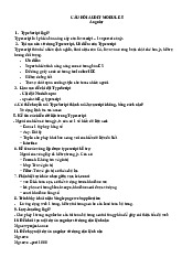 Câu Hỏi Ôn Tập Mô Đun 5: Angular và TypeScript (MĐ 2020-2021)