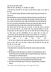 Câu hỏi ôn tập cuối kì | Độc học, môi trường và sức khỏe con người | Trường Đại học Khoa học Tự nhiên, Đại học Quốc gia Hà Nội