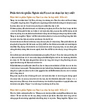 Phân tích tác phẩm Nghèo của Nam Cao chọn lọc hay nhất