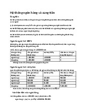 Lý thuyết Hệ thống ngân hàng và cung tiền | Đại học Kinh tế Thành phố Hồ Chí Minh