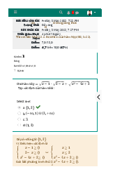 Bài kiểm tra  trắc nghiệm - Môn Toán cho các nhà kinh tế | Đại học Kinh Tế Quốc Dân
