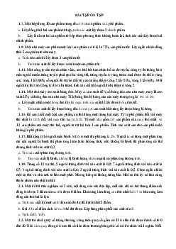 Bài luyện tập môn xác suất thống kê