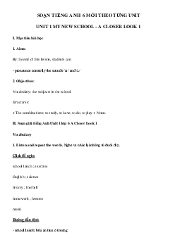 Tiếng Anh lớp 6 Unit 1 A Closer Look 1