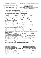 Đề cuối học kỳ 2 Toán 6 năm 2023 – 2024 phòng GD&ĐT Kinh Môn – Hải Dương có đáp án