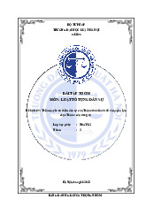 Bài tập nhóm: Thẩm quyền sơ thẩm dân sự của Toà án theo lãnh thổ và quyền lựa chọn Toà án của đương sự môn Luật đất đai | Trường Đại học Luật Hà Nội