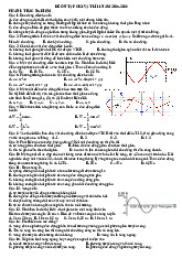 ĐỀ ÔN TẬP CK1 VẬT LÍ 11 NĂM 2025-2026