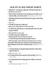 Lịch sử các học thuyết kinh tế môn Lí luận Nhà nước và Pháp luật  | Trường đại học Mở Hà Nội