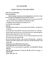 Tóm tắt lý thuyết Môn Quản trị marketing | Đại học Kinh Tế Quốc Dân