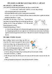 Tổng hợp các đề thi giữa kỳ - Vật lí đại cương 1 | Trường Đại học Khoa học Tự nhiên, Đại học Quốc gia HCM