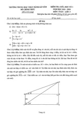 Đề giữa học kỳ 1 Toán 9 năm 2025 – 2026 trường Thực hành Sài Gòn – TP HCM