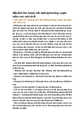 Mẫu Bài thu hoạch bồi dưỡng thường xuyên mầm non mới nhất