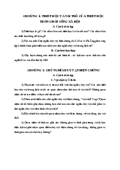 Câu hỏi thảo luận Chương 1 - Triết học Mác - Lênin | Trường Đại học Kinh tế, Đại học Quốc gia Hà Nội