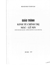 Giáo trình Môn Kinh tế chính trị Mác-Lenin | Đại học Bách Khoa Hà Nội