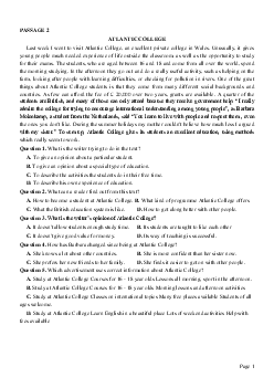 PASSAGE 2_Theme 2. Education (Giáo dục)