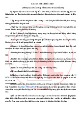 Đề cương Ôn Tập Kiến Thức Cuối Kỳ môn Kinh tế vi mô | Trường Đại học Kinh Tế Quốc Dân