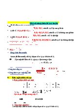 Một số công thức hỗ trợ ôn thi - Xác suất thống kê | Trường Đại học Kinh tế, Đại học Quốc gia Hà Nội