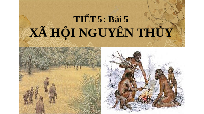 Giáo án điện tử Lịch Sử 6 KNTT - Bài 5(Tiết 5) Kết Nối Tri Thức Với Cuộc Sống:  Xã hội nguyên thủy.