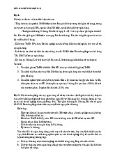 Bài Tập Điển Hình Ngân Hàng Thương Mại: Phân tích dự án vay vốn | Quản trị Ngân hàng Thương mại 1 | Học viện Tài chính