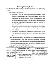 Đề cương Môn Marketing du lịch | Đại học Văn hóa Hà Nội
