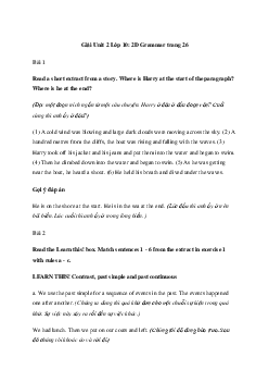 Giải Tiếng Anh 10 Unit 2: 2D Grammar | Friends Global