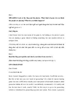 Giải Tiếng Anh 11 Unit 2: 2F Reading | Friends Global