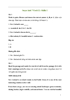 Giải Tiếng Anh 7 Unit 12: Skills 1 | Global Success