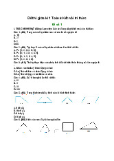 Đề thi giữa kì 1 Toán 6 Kết nối tri thức có đáp án năm 2024 - 2025
