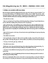 Cân bằng phản ứng sau: Al + HNO3 → Al(NO3)3 + NO2 + H2O | Hoá học 9