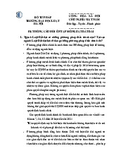 Câu hỏi ôn tập Môn Luật đất đai | Trường Đại học Luật Hà Nội