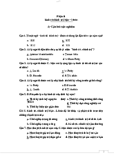 Tổng hợp 689 Câu trắc nghiệm môn học - Kinh tế Chính trị | Trường Đại học Bách khoa Thành phố Hồ Chí Minh