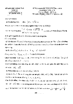 Đề thi học sinh giỏi tỉnh Toán 12 năm 2020 – 2021 sở GD&ĐT Nghệ An (Bảng A)