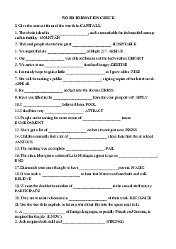 Word formation check