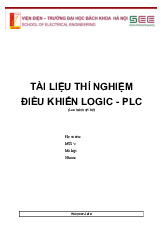 Báo cáo Thí nghiệm Môn Điều khiển logic và PLC | Đại học Bách Khoa Hà Nội