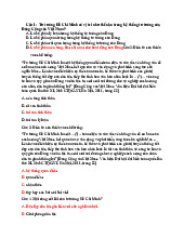 TOP câu hỏi trắc nghiệm chương 1 Môn Tư tưởng Hồ Chí Minh | Trường Đại học Khoa học, Đại học Thái Nguyên