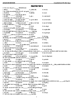 Advaned exercises on Lexico - Word form - open cloze test compiled by Le Thi Bich Hang